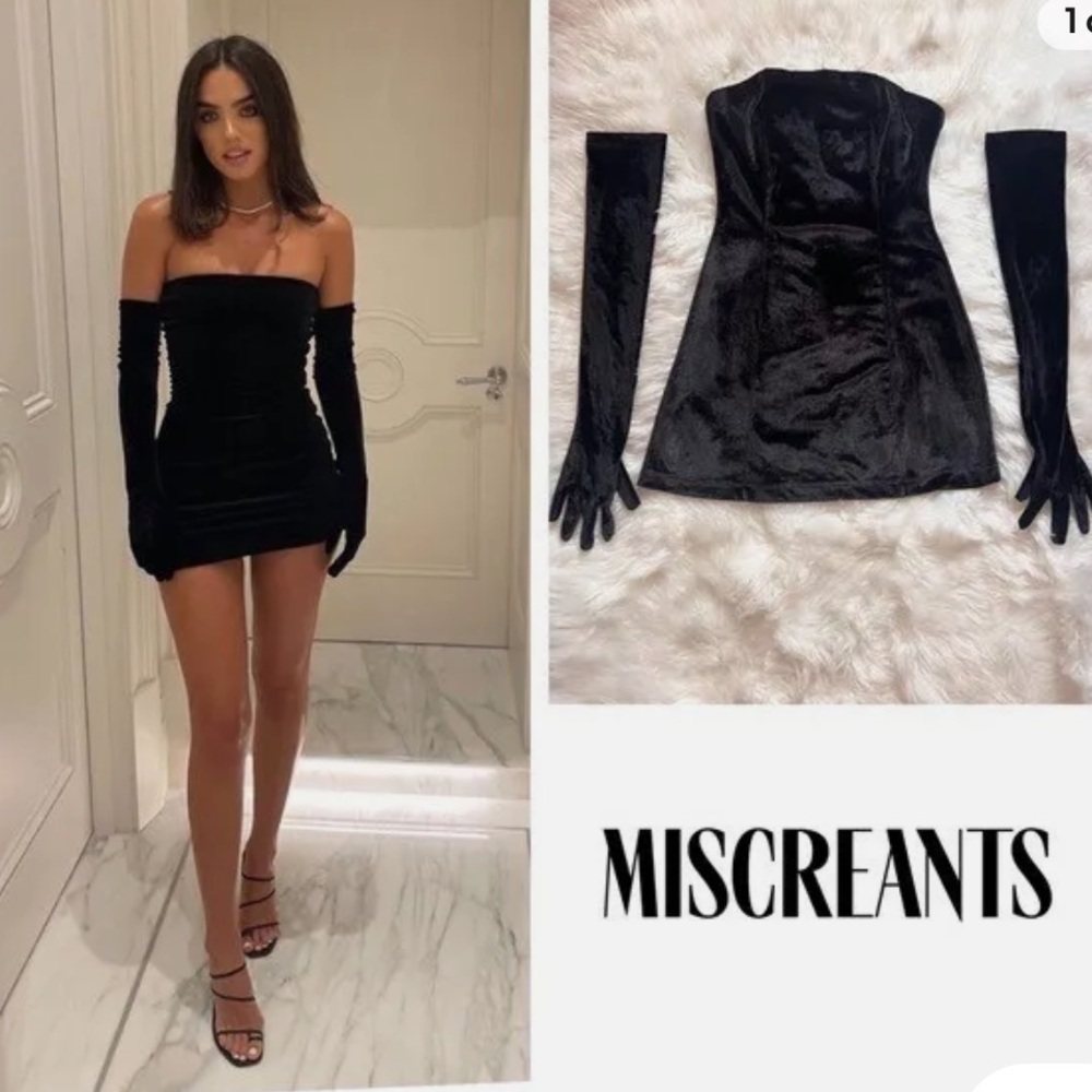 Miscreants Cupid dress + gloves